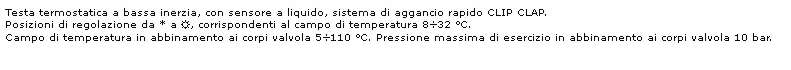 TESTA TERMOSTAT. CLIP CLAP
