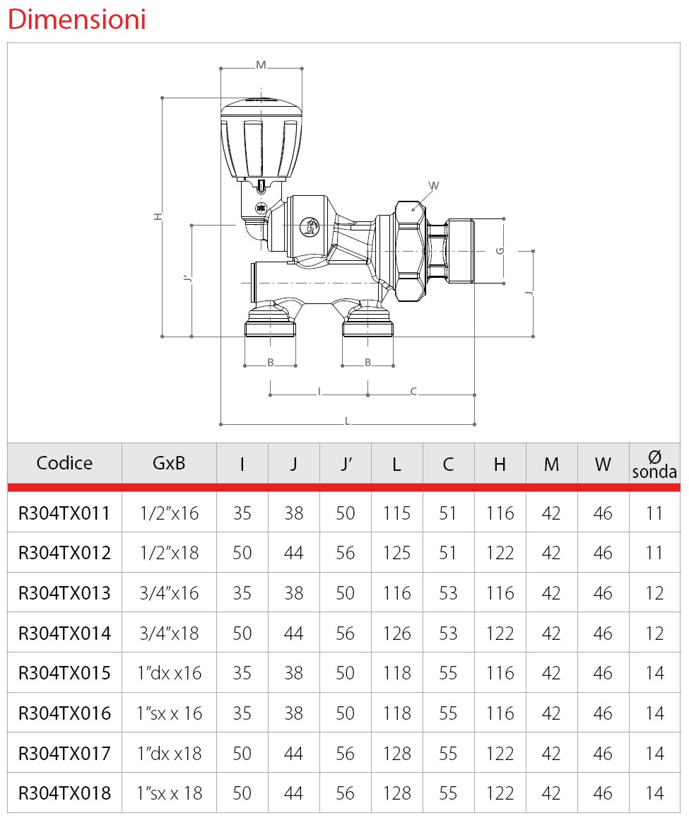 VALV MONOT TERMOST 1"X16  
