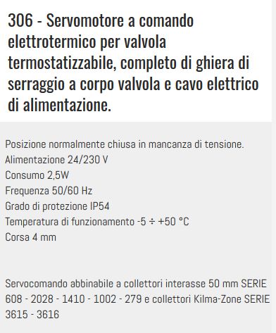 SERVOM ELETTROT 230V 2F NC