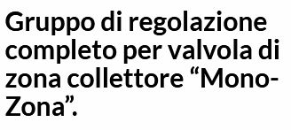 GRUPPO RICAMB X VALV.ZONA 