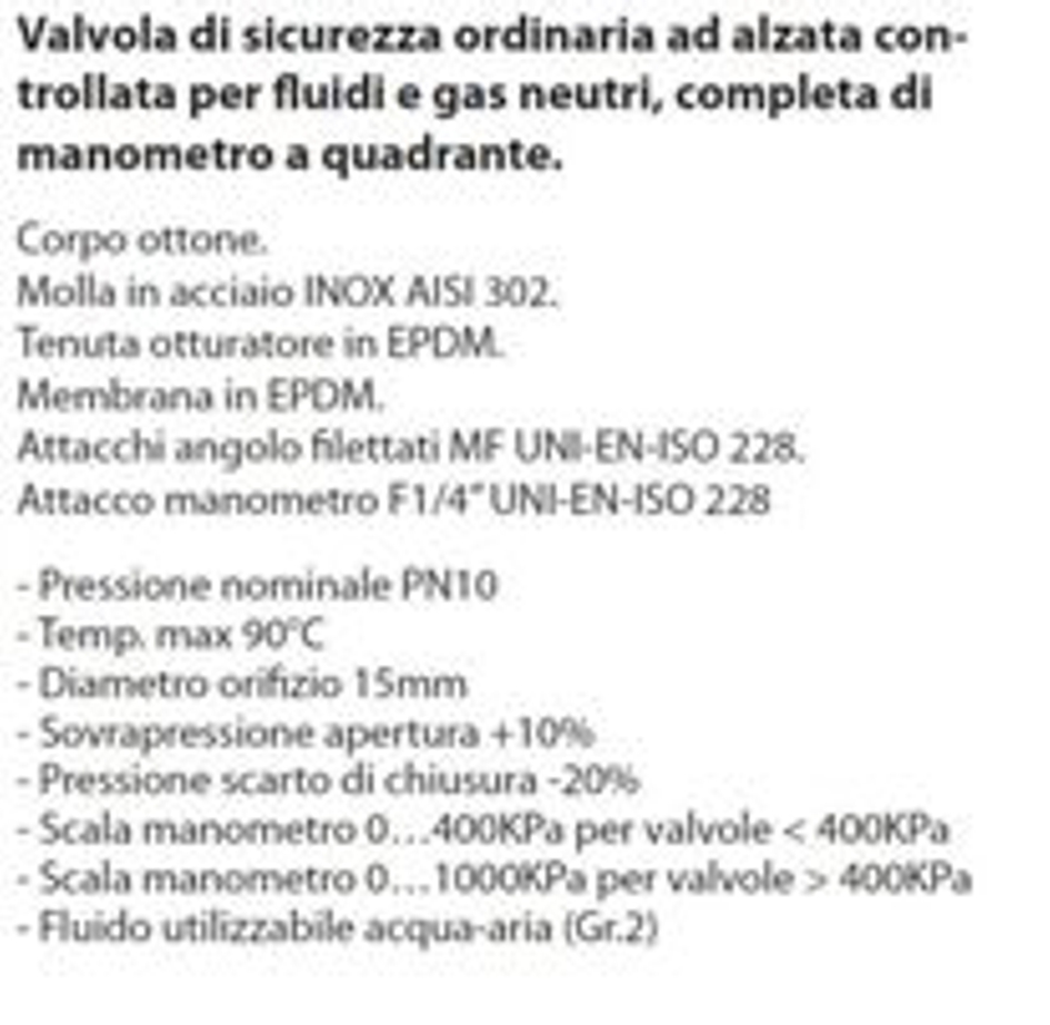 VALV SIC ORD A/M C/MAN 3BA
