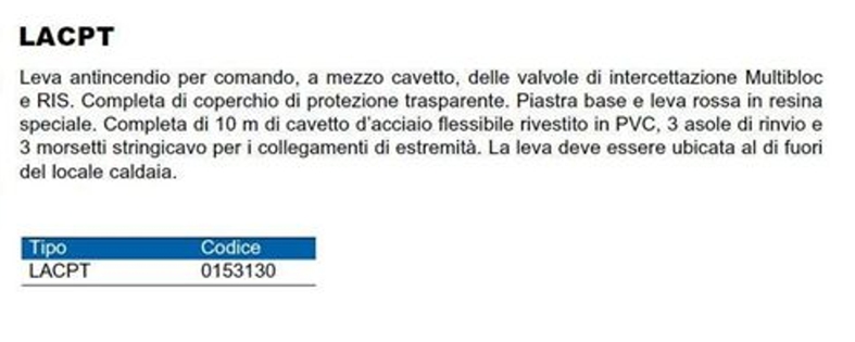 LEVA DI MANOVRA VALV STRAP