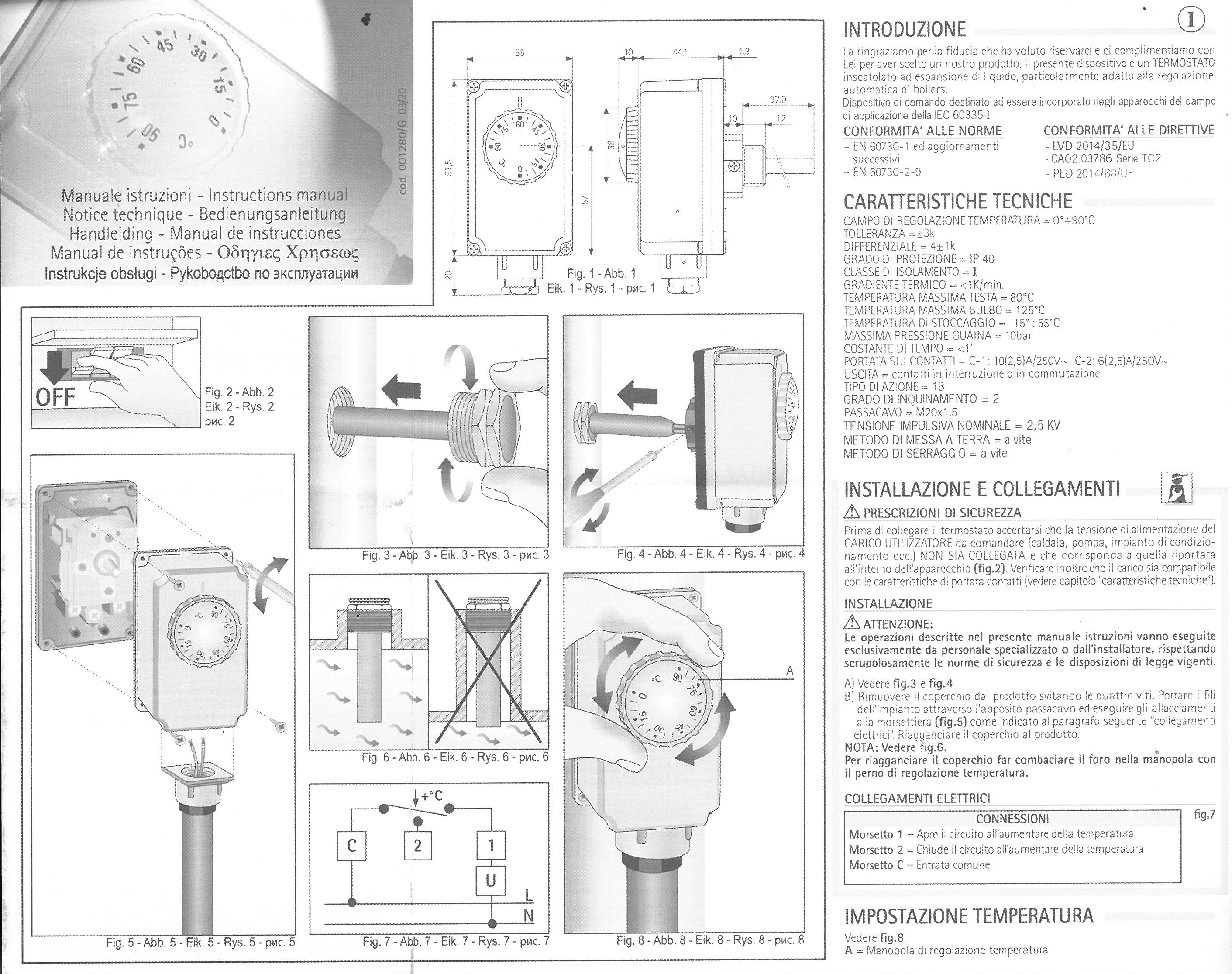 TERMOSTATO IMM.C/REG 0-90?
