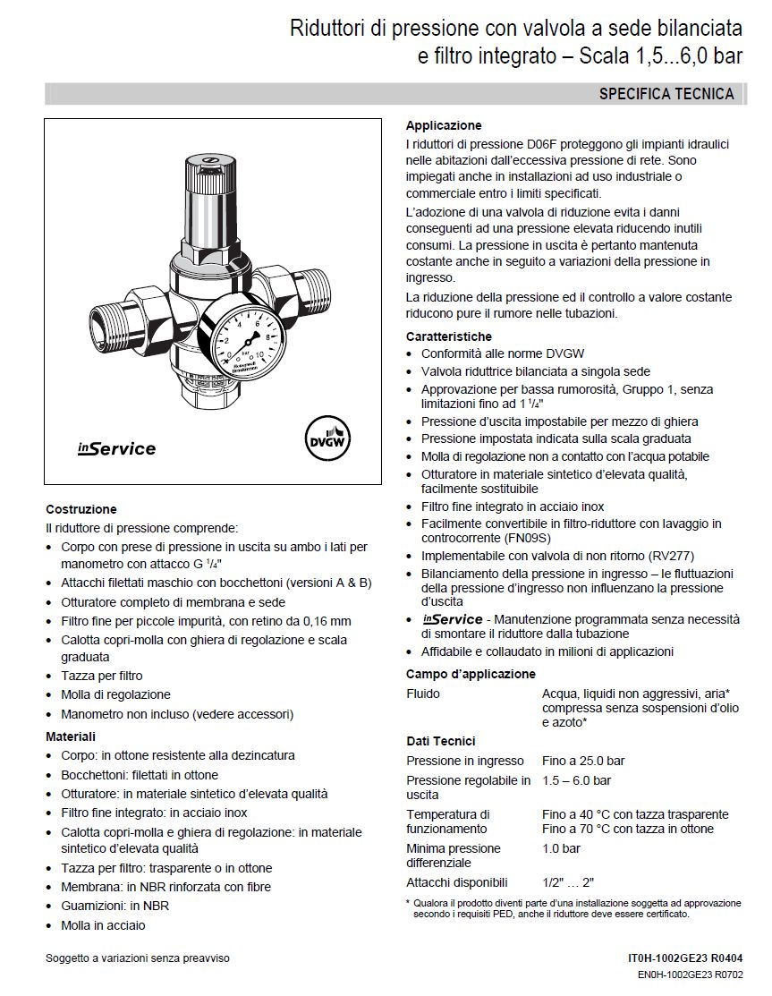 RIDUTTORE PRES.1/2 MAX 25B