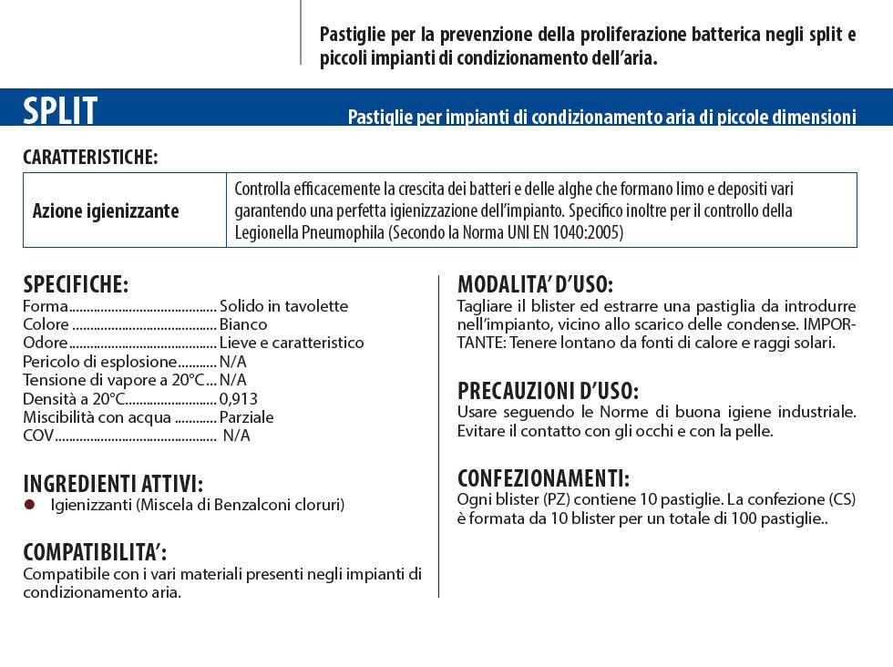 PASTIGLIE ANTIB. SPLIT 10P
