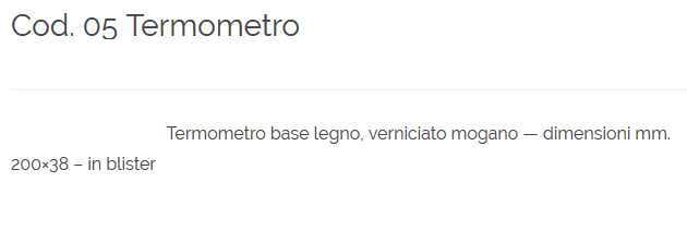 TERMOMETRO LEGNO VERN+50?C