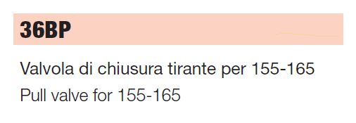 VALVOLA CHIUSURA A TIRANTE