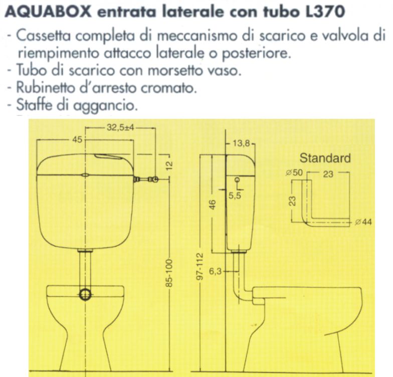 CASSETTA AQUABOX C/ARRESTO