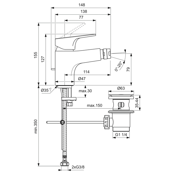 CERABASE MIX BIDET        