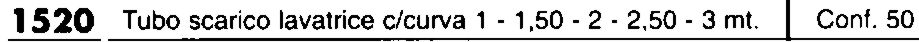 TUBO SCARICO LAVATR. 1,5 m