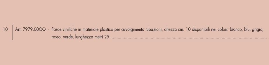 FASCIA VINIL. BIA H10X25MT