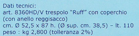 TRESPOLO DIFFER C/COP BLU 