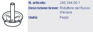 RIDUTTORE FLUSSO CASS EST 