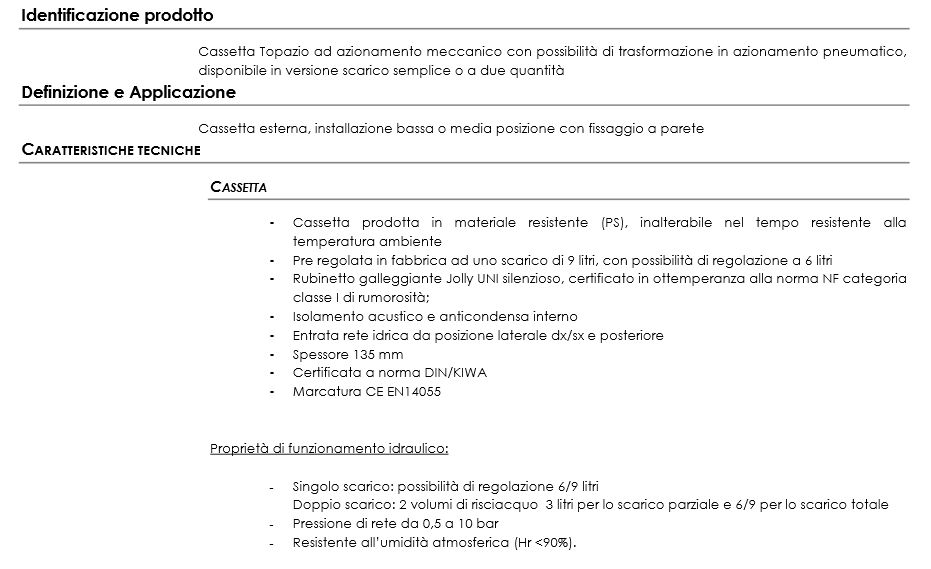CASSET TOPAZIO 2 3/6LT BIA