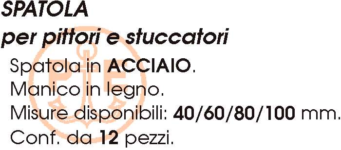 SPATOLA ACCIAIO  40 mm    