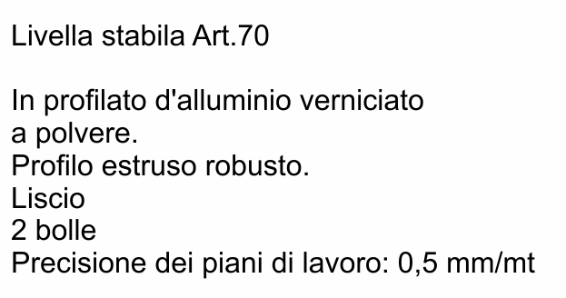 LIVELL STABILA ART70 cm 40