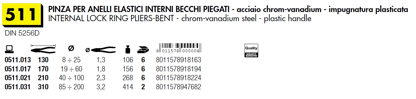 PINZA ANELLI INT B.CU L130