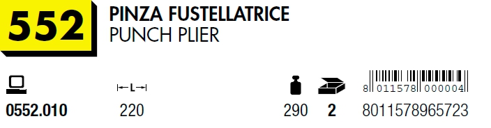 PINZA FUSTELLATRICE       