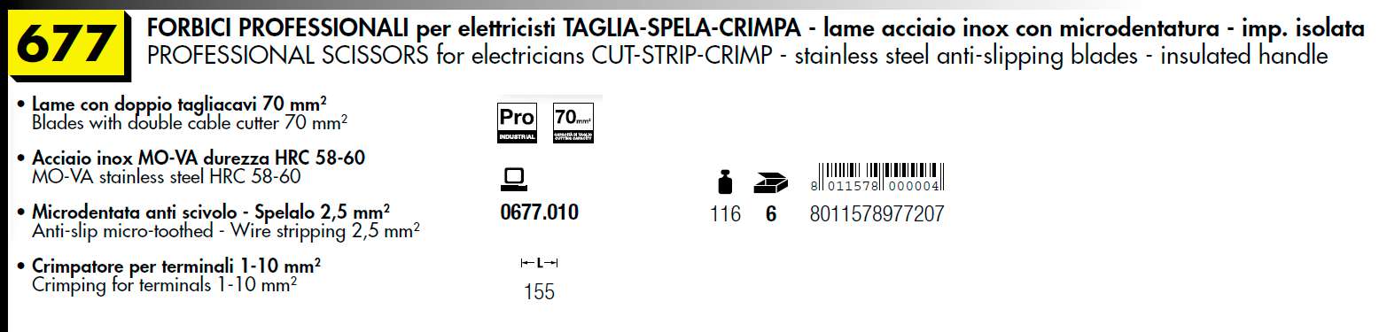 FORBICE ELETTR SPELA/CRIMP