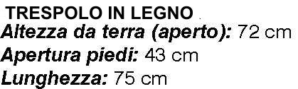 CAVALLETTO LEGNO 75X75H CH