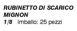 RUBIN.SCARICO MIGNON  1/8 