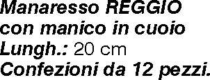 MANARESSO REGGIO 20       