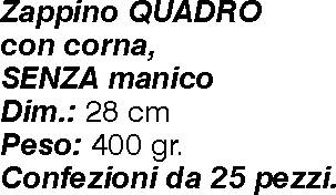 ZAPPINO QUADRO C/COR GR400