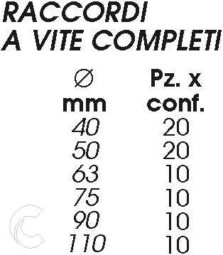 RACCORDO VITE COMPLETO  40