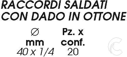 RACCORDO SALDATO  40x1,1/4