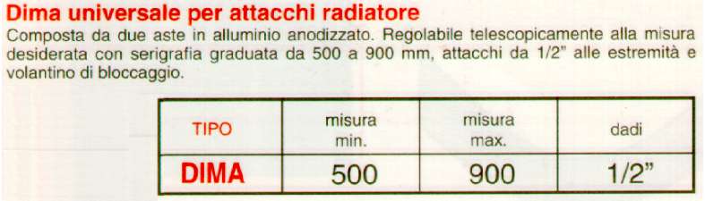 DIMA UNIV ATT RADIATORI   