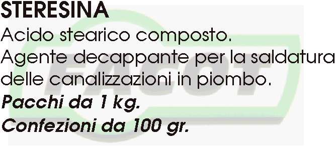 STERESINA 100g  PACCHI 1kg
