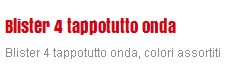 TAPPO TUTTO ONDA 4PZ BLIST