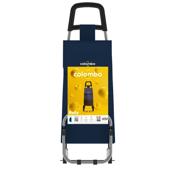 CARRELLO SPESA ROLLY BLU  