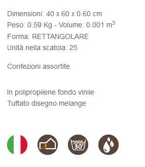 ZERBINO ASCIUGAPASSO 40X60
