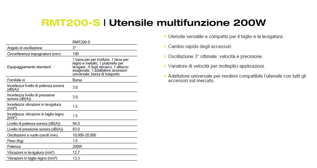 UTENS MULTIFUNZ RMT-200BOR