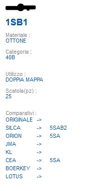 CHIAVE 1SB1 | 5SAB2       