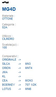 CHIAVE MG4D | MN3         
