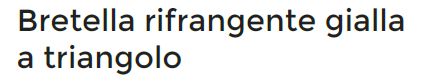 BRETELLE RIFRANGENTI GIALL