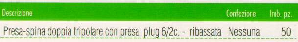 PRESA SPINA DOP C/PRE PLUG