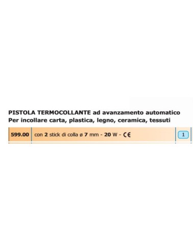 PISTOLA TERMOCOLLANTE diametro 7MM