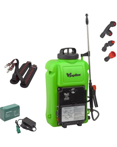 POMPA A SPALLA PAPILLON BATTERIA LT 12V 8AH LT.12
