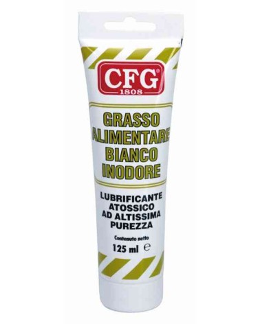 GRASSO ALIMENTARE BIANCO INODORE - TUBO 125 ML CFG
