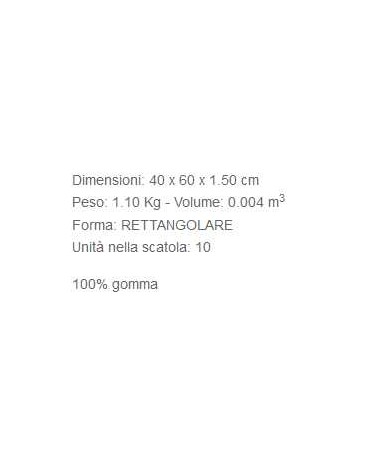 ZERBINO GOMMA 40X80       