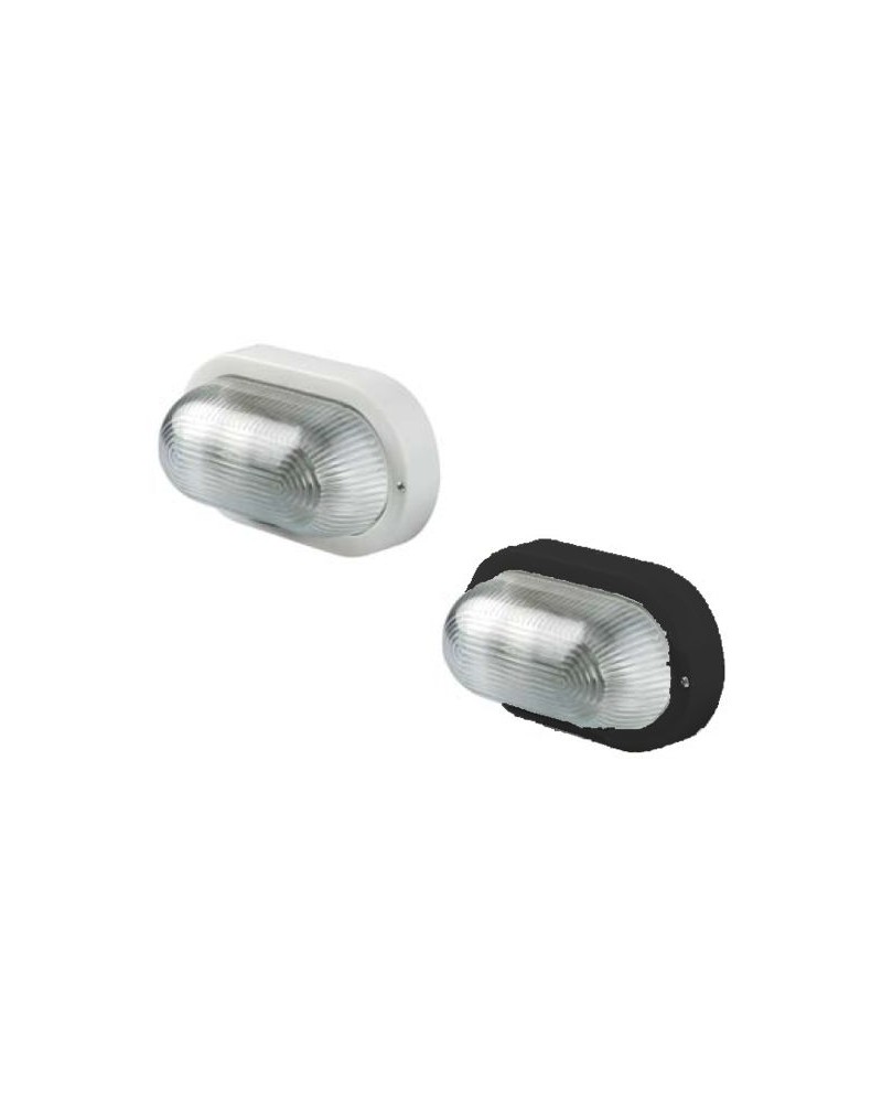 PLAFONIERA OVALE E27 NERO 