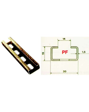 PROFIL. ZINC 2MT 30X15X1,5