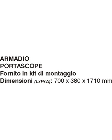 ARMADIO PORTASCOP70X39X172