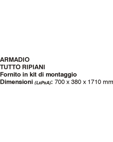 ARMADIO TUTTOPIAN70X39X172