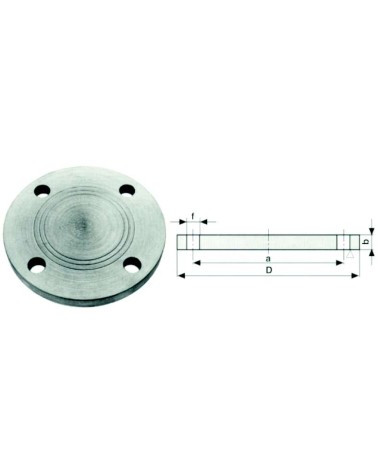 FLANGIA CIECA DN80 PN10 4F