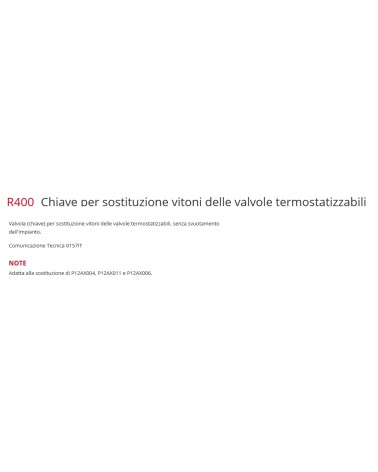 VALVOLA CHIAVE VITONI TERM