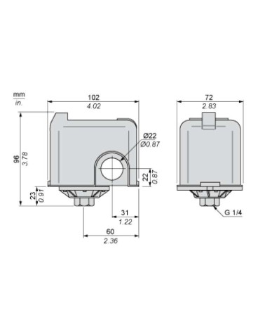 PRESSOST AUTOCL SQUARE D  